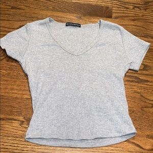 Grey Brandy Melville Crop top